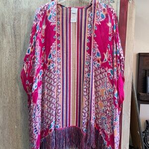 Chico's Multicolor Patterned Women's Kimono
